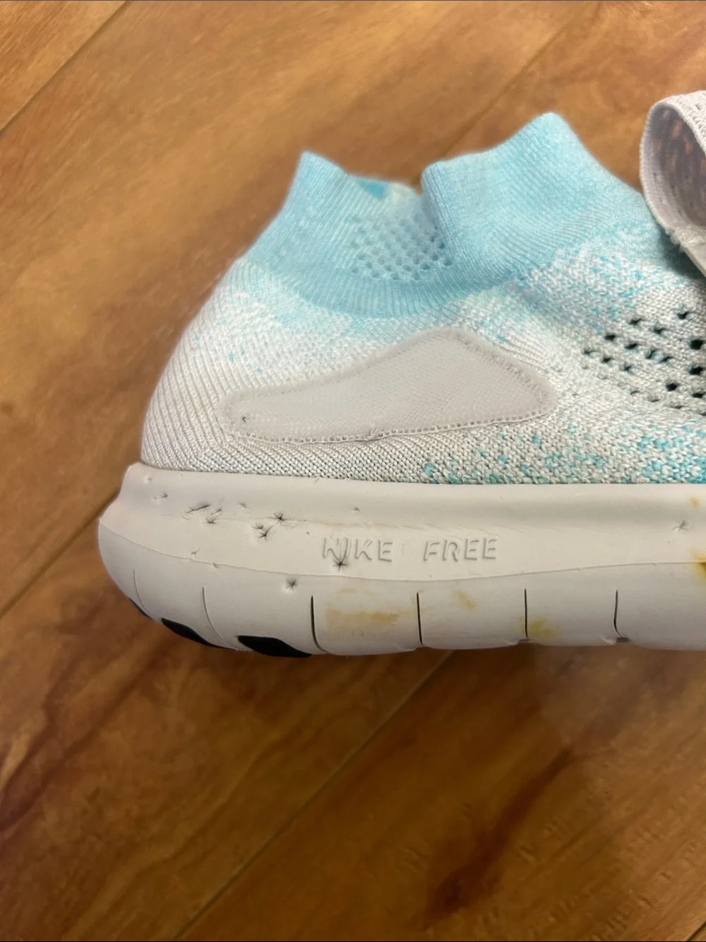 Nike Free RN Motion Flyknit 2017 Glacier Blue - Size 6 - Picture 8 of 8